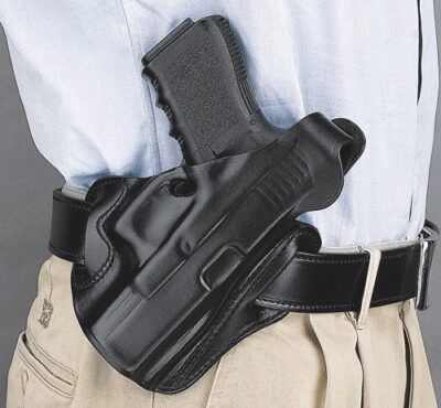 DESANTIS THUMB BREAK SCABBARD - RH OWB LEATHER GLK 192336 BL