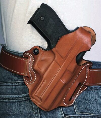 DESANTIS THUMB BREAK SCABBARD - RH OWB LEATHER GLK 262733 TN
