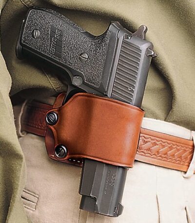 DESANTIS YAQUI SLIDE HOLSTER - RH LEATHER LARGE DA AUTOS TAN