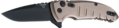 HOGUE X1 MICROFLIP 2.75" FOLDR - DROP PT BLK BLADE ALUM FRM FDE