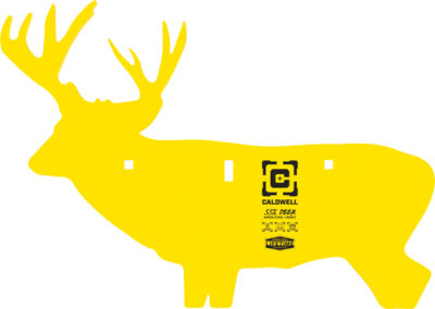 CALDWELL AR500 DEER TARGET - 3/8"  AR500 STEEL YELLOW