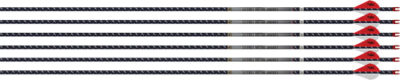 EASTON ARROW 4MM FMJ 300 - 6-PACK W/ 2" BLAZER VANES