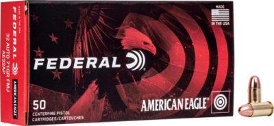 FEDERAL AE 32 ACP 71GR FMJ - 50RD 20BX/CS