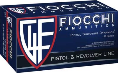 FIOCCHI 38 SPECIAL 125GR JHP - 50RD 20BX/CS