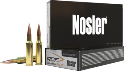 NOSLER MATCH GRADE 6.5 CM - 140GR RDF HPBT 20RD 10BX/CS
