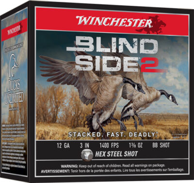 WINCHESTER BLIND SIDE 2 12GA - 3" 1-3/8OZ #BB 25RD 10BX/CS