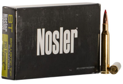 Nosler 40073 Ballistic Tip  280Rem 140gr Spitzer Ballistic Tip 20 Per Box/10 Case