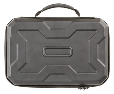 Allen 8212 EXO  Handgun Case Black Polymer, Egg Crate Foam, Lockable Zipper & Molded Rubber Handle 12" L