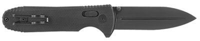 S.O.G SOG12610157 Pentagon XR 3.60" Folding Spear Point Plain Black TiNi Cryo CTS XHP Blade/Blackout G10 Handle Includes Pocket Clip