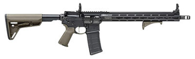 Springfield Armory STV916556GPLC SAINT Victor 5.56x45mm NATO 10+1 16", Black Rec, OD Green Magpul SL Stock & Grip, Flip-Up Sights, Includes Magpul Angled Grip