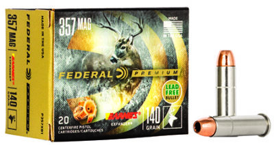 Federal P357XB1 Premium  357Mag 140gr Barnes Expander BRX 20 Per Box/10 Case