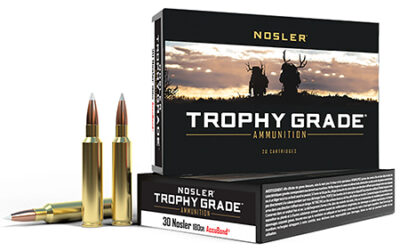 Nosler 60117 Trophy Grade  30Nosler 180gr Nosler AccuBond 20 Per Box/10 Case