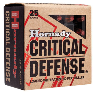 Hornady 90014 Critical Defense  25ACP 35gr Hornady Flex Tip eXpanding 25 Per Box/10 Case