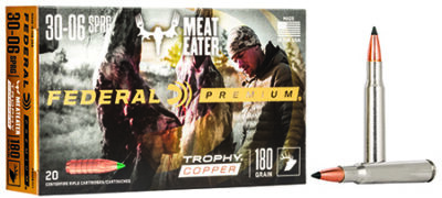 Federal P3006TC1 Premium  30-06Springfield 180gr Trophy Copper 20 Per Box/10 Case