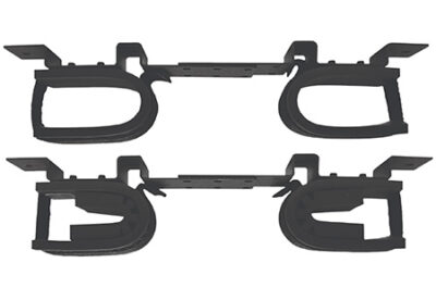 Rugged Gear 10075 Gun Rack Overhead Black Steel Holds 2 Rifle/Shotgun
