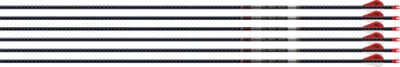 EASTON ARROW 5MM FMJ 300 W/ HO - 6-PACK W/ 2" BLAZER VANES