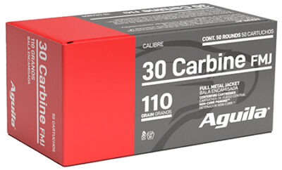 Aguila 1E302110 Target & Range  30Carbine 110gr Full Metal Jacket 50 Per Box/20 Case