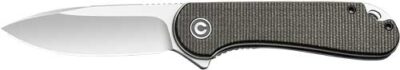 CIVIVI KNIFE ELEMENTUM 2.96" - GREEN MICARTA/SATIN D2 LNR LCK