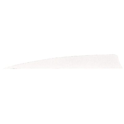 Gateway Shield Cut Feathers White 5 in. LW 50 pk.