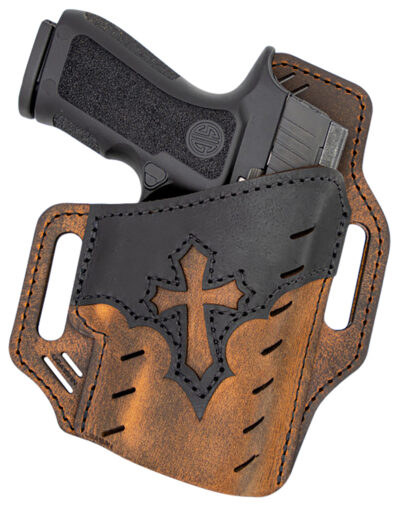 Versacarry UGA1BRN Guardian Arc Angel Edition OWB Size 01 Black/Brown Leather Belt Slide
