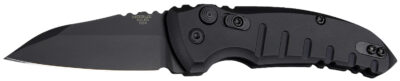 Hogue 24106 A01  2.75" Folding Wharncliffe Plain Black Cerakote 154CM SS Blade/Matte Black Aluminum Handle
