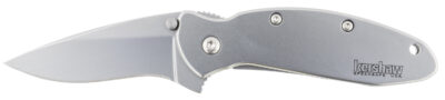 Kershaw 1620FL Scallion  2.40" Folding Drop Point Plain Bead Blasted 420HC SS Blade/Bead Blasted 410 Stainless Steel Handle Includes Pocket Clip