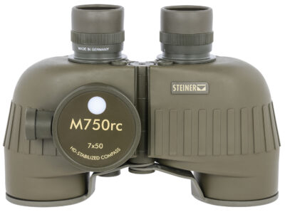 Steiner 2690 M750rc Reticle & Compass 7x50mm Range Finding Reticle Floating Prism, Sports-Auto Focus, OD Green Makrolon w/Rubber Armor Features Compass