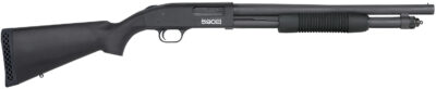 Mossberg 51605 590S Tactical 12 Gauge Pump 3" 9+1, 18.50" Matte Blued Barrel, Optics Cut Matte Blued Black Receiver, Synthetic Stock, Right Hand