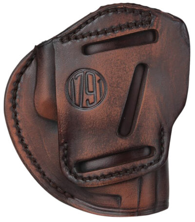 1791 Gunleather 3WH5VTGA 3-Way  IWB/OWB Size 05 Vintage Leather Belt Loop Fits Glock 17 Fits HK VP9 Fits MP9 Ambidextrous Hand