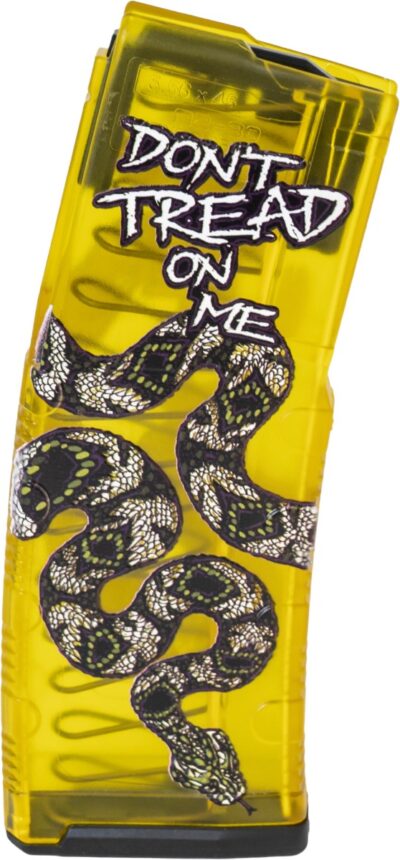 Amend2 MOD C AR-15 Mag - Translucent Don't Tread On Me Yellow | 30rd | 5.56 NATO