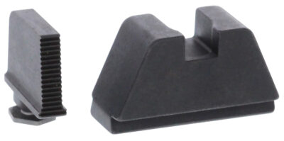 AmeriGlo GL470 Optic Compatible Sight Set for Glock  2XL Tall Serrated Front Sight- Black Rear Sight