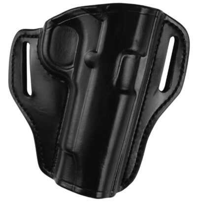 Bianchi 25022 57 Remedy  OWB Size 11 Black Leather Belt Slide Compatible w/Ruger Security-9/Glock 19/23/32/45  Belt 1.50" Wide Right Hand