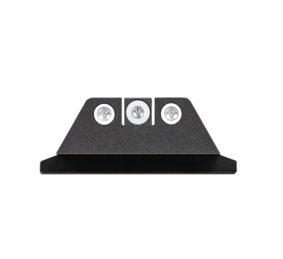 Night Fision SAW201003WGW Tritium Night Sights for Smith & Wesson  Green Tritium White Outline Front Sight-Green Tritium White Outline Rear Sight M&P/M&P M2.0