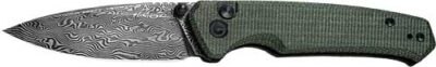 CIVIVI KNIFE ALTUS 2.97" - GREEN MICARTA/BLACK DAMASCUS