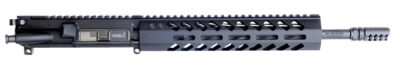 HM Defense 125MBUP556 MonoBloc Upper  223 Rem, 5.56x45mm NATO 12.50" Black Cerakote Barrel, 7075-T6 Aluminum Black Anodized Receiver, 10.37" M-LOK Free-Float Handguard for AR-15 Pistol