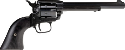 Heritage Mfg RR22B6BBK Rough Rider  22 LR 6 Shot, 6.50" Black Oxide Steel Barrel, Black Steel Frame, Black Oxide Cylinder, Black Laminate Wood Grip, Hammer/Thumb Safety, Exposed Hammer