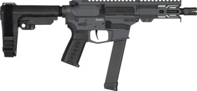 CMMG 99A890FSG Banshee MKGS 9mm Luger 33+1 5" Black Nitride Medium Taper Threaded Barrel, EML 4" M-LOK Handguards, Sniper Gray Cerakote Aluminum Picatinny Rail Receiver, CMMG Zeroed Grips
