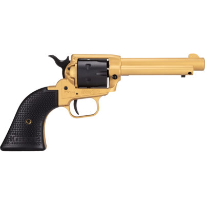 Heritage Rough Rider Cerakote Revolver 22 LR. 4.75 in. Gold/Black 6 rd.