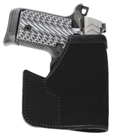 Galco PRO626B Pocket Protector  Black Leather Fits S&W Bodyguard/Charter Arms Undercover Ambidextrous