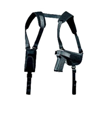 Uncle Mike's 77360 Pro-Pak Horizontal Shoulder Holster Shoulder Size 36 Black Nylon Harness Fits Sm Frame 5rd Revolver w/Hammer Spur Right Hand
