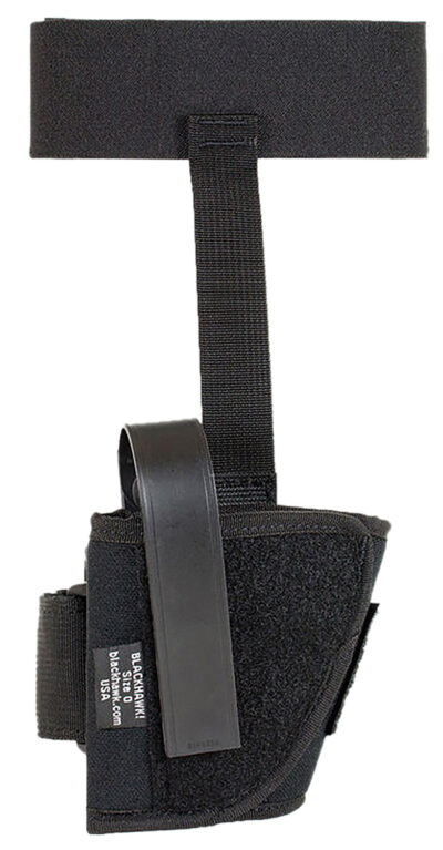 Blackhawk 40AH10BKR Ankle  Size 10 Black Cordura Velcro Fits 22-25 Cal Small Autos Right Hand