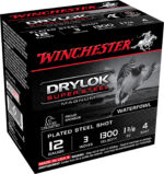 Winchester Ammo XSM1234 Drylok Super Steel Magnum 12Gauge 3" 1 3/8oz 4Shot 25 Per Box/10 Case