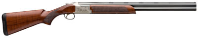Browning 0182096004 Citori 725 Feather Full Size 20 Gauge Break Open 3" 2rd 28" Blued Over/Under Vent Rib Barrel, Engraved Silver Nitride Aluminum Receiver, Fixed Grade II/III Black Walnut Stock