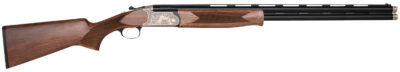 Charles Daly 930344 202A  Full Size 28 Gauge Break Open 3" 2rd 26" Blued Vent Rib Barrel, Silver Engraved Aluminum Receiver, Checkered Walnut Stock