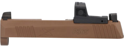 Sig Sauer 8900984 P365X Slide Assembly with Micro Optics Cut Coyote Tan Nitride XRAY3 Day Night Sights for 9mm 3.1" Barrel
