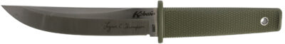Cold Steel CS17TAA Kobun Lynn Thompson Signature 5.50" Fixed Tanto Plain AUS-8A SS Blade/4.38" OD Green Kray-Ex Handle Includes Sheath