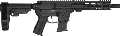 CMMG 57A340FAB Banshee MK57 5.7x28mm 20 8" Black Nitride Medium Taper Threaded Barrel, EML 7" M-LOK Handguards, Black Armor Cerakote Aluminum Picatinny Rail Receiver, CMMG Zeroed Grips