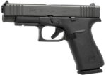 Glock PA4850201FR G48  Slim Compact Frame 9mm Luger 10+1 4.17" Black GMB Barrel, Black nDLC Serrated Steel Slide, Black Polymer Frame w/Beavertail & Front Rail, Black Textured Polymer Grip, Right Hand