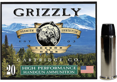 Grizzly Ammo GC44M9   44Mag 260gr Wide Flat Nose Gas Check 20 Per Box/10 Case