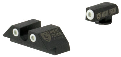 Night Fision GLK003007WGW Tritium Night Sights For Glock  Green Tritium White Outline Front Sight- Green Tritium White Outline Rear Sight Glock 42/43/43X